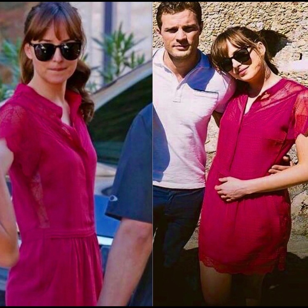 Dakota Johnson, 50 Shades Zadig & Voltaire dress